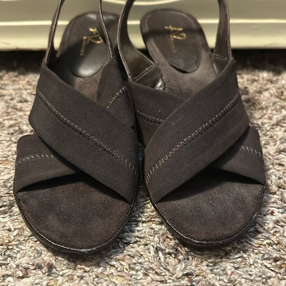 A2 by Aerosoles, Brown  Heeled Sandals, Size 7.5 - Picture 1 of 6
